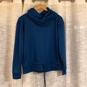 Crane Sportswear Cowlneck Blue Top
